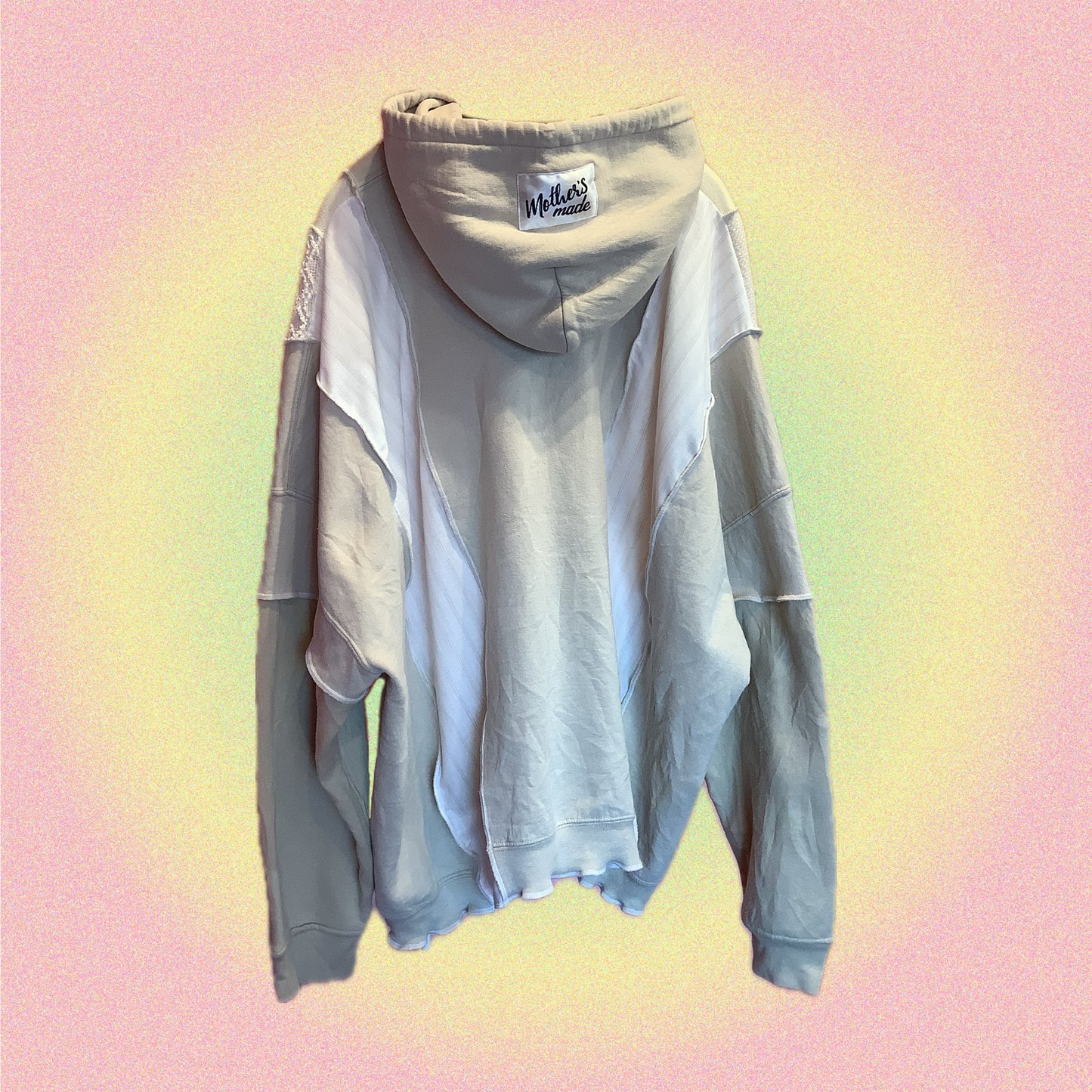 子猫柄フーディ Kitten patchwork hoodie