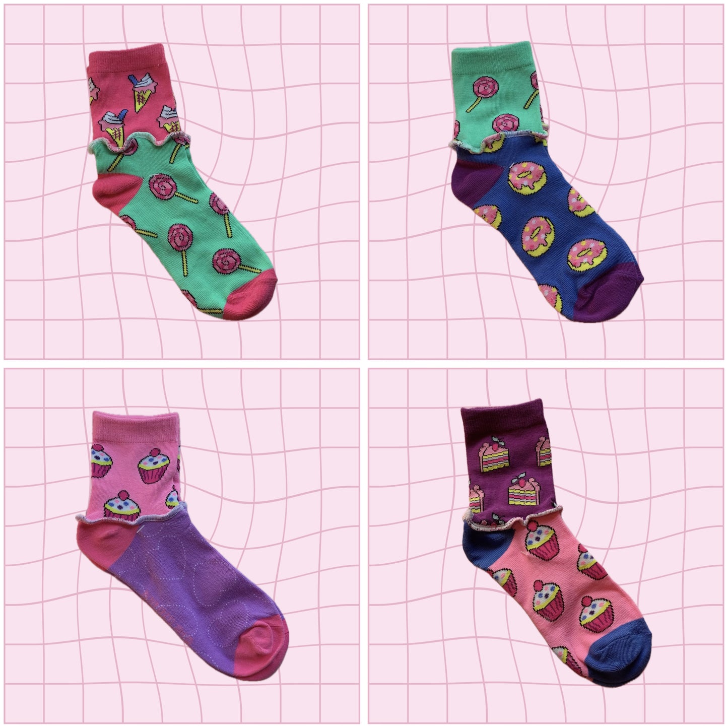 スイーツ柄靴下 Sweets themed socks