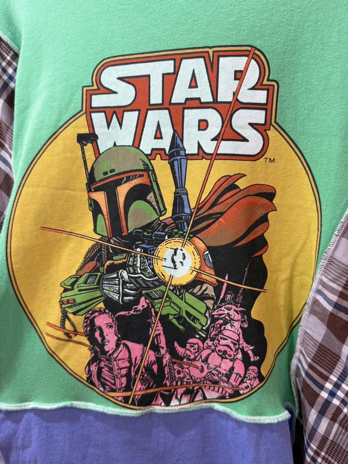 Star Wars plaid oversized shirt