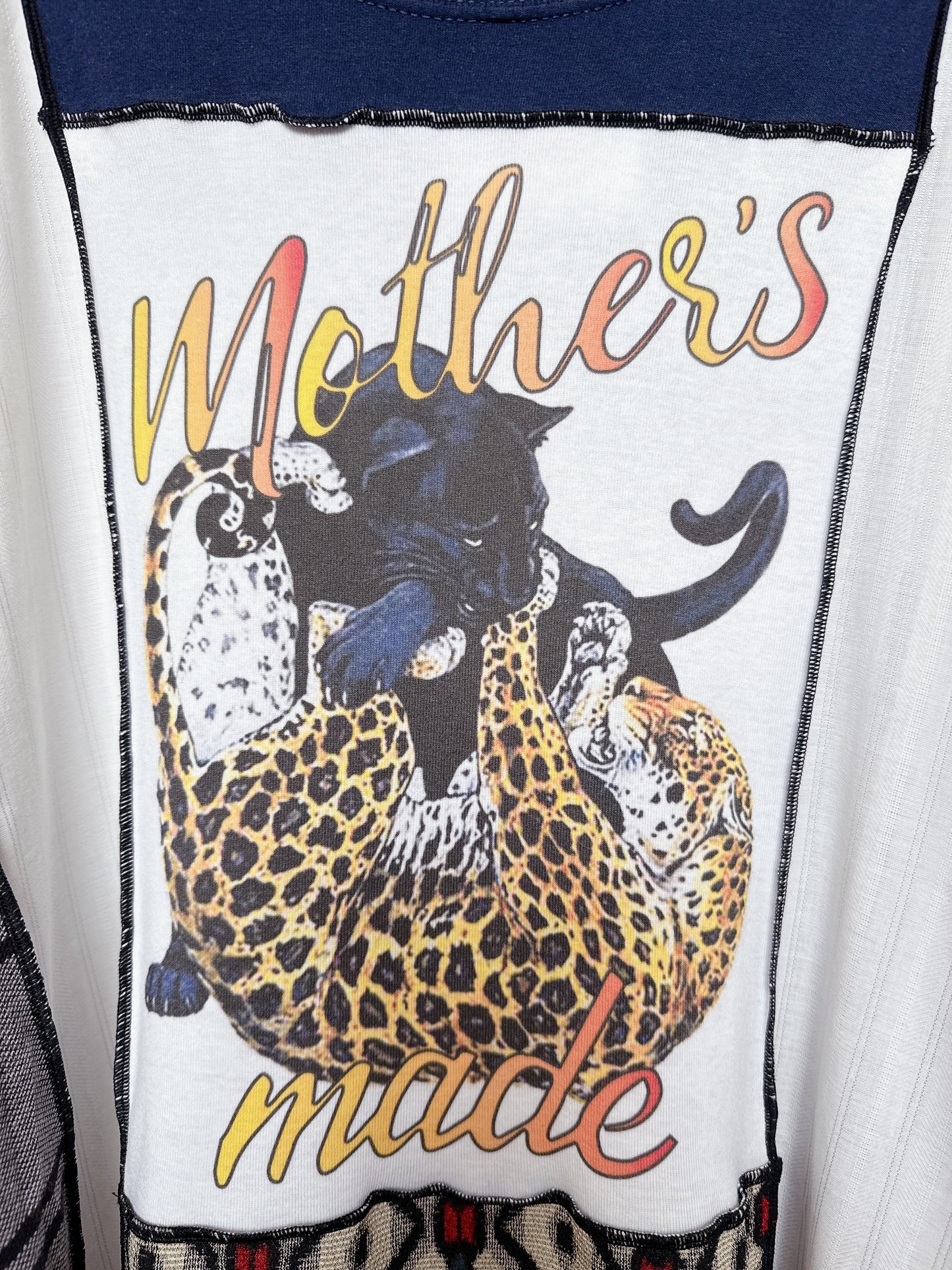 W505403 黒ヒョウx黄ヒョウ ポロワンピース