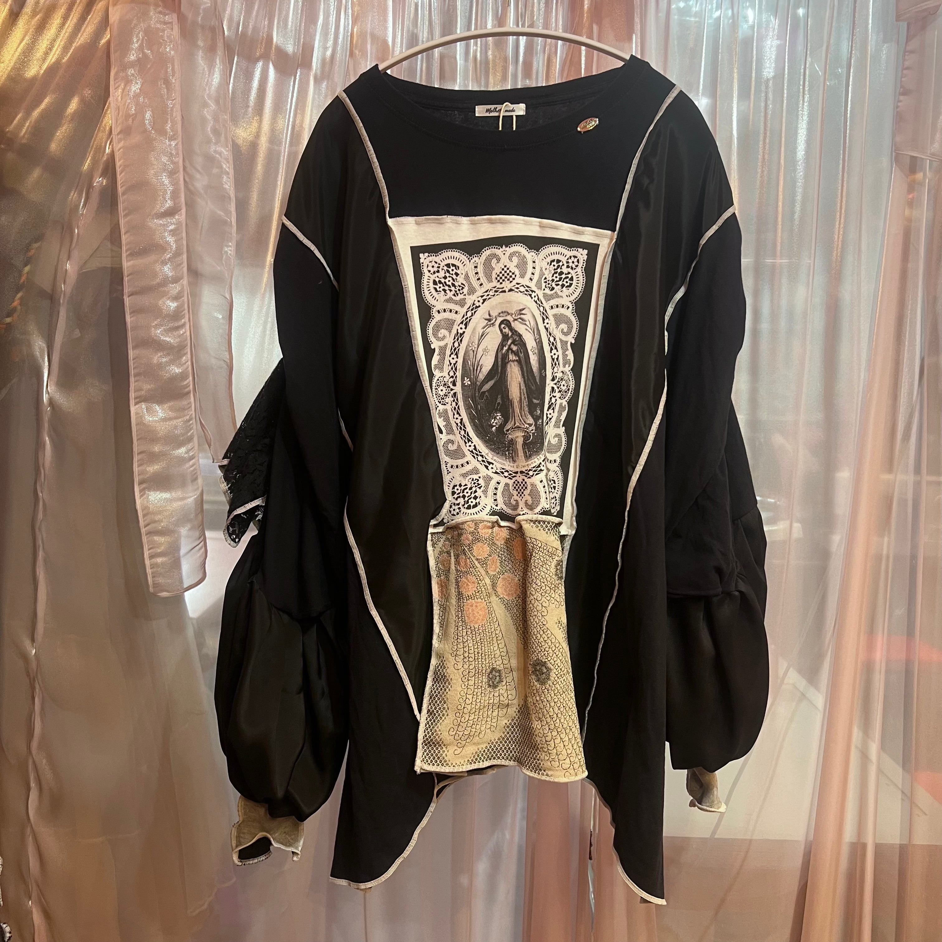 セントメアリー×着物 2wayトップス (黒)