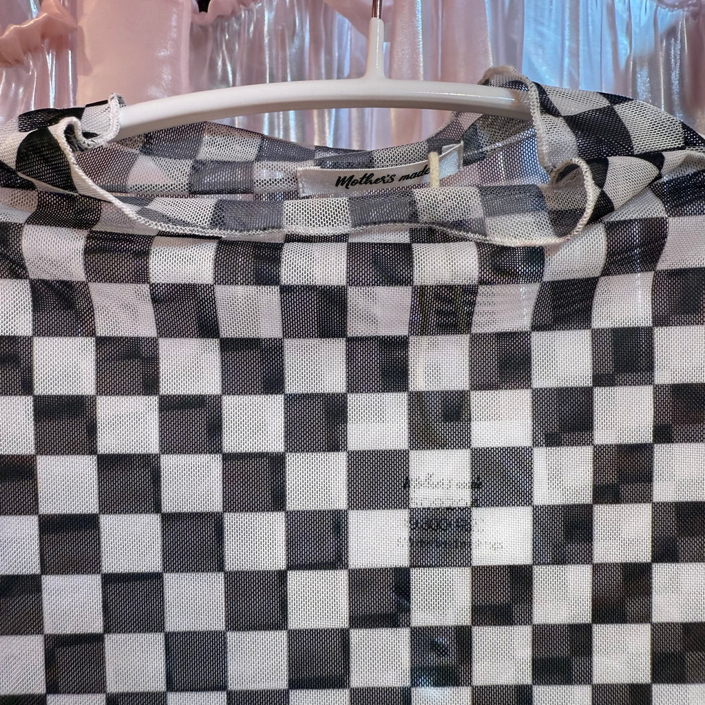 チェックシアー2-wayトップス