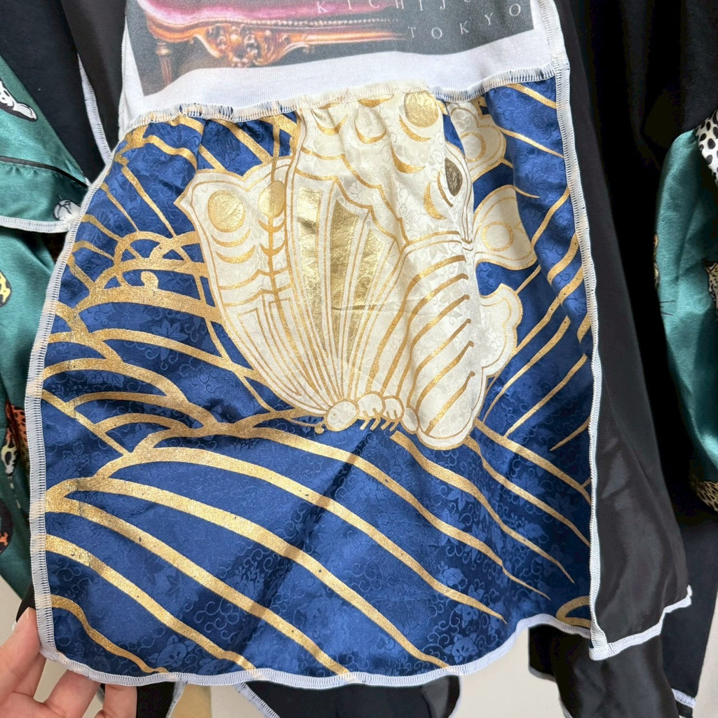 チータープリントのバルーンスリーブトップス