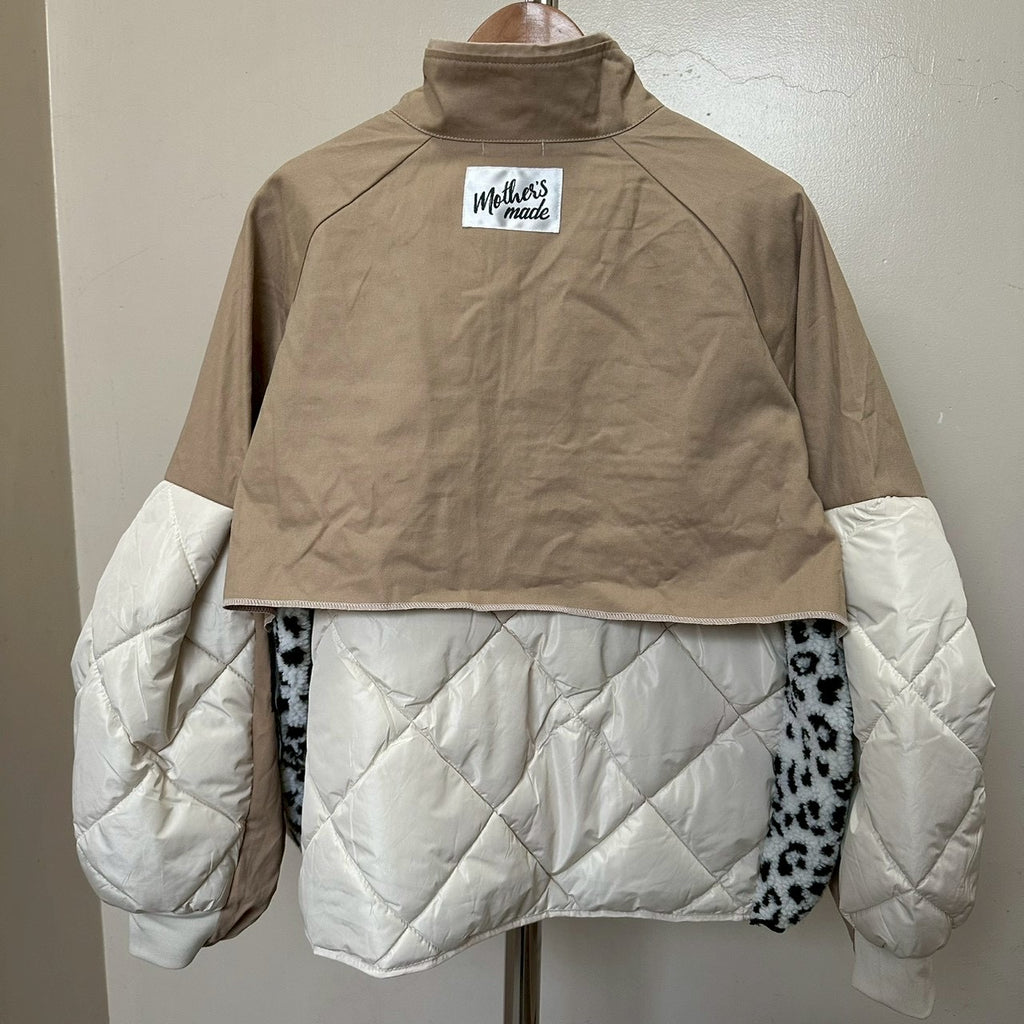 チャイナボタンチュール付きボレロジャケット 2点セット (ベージュ)