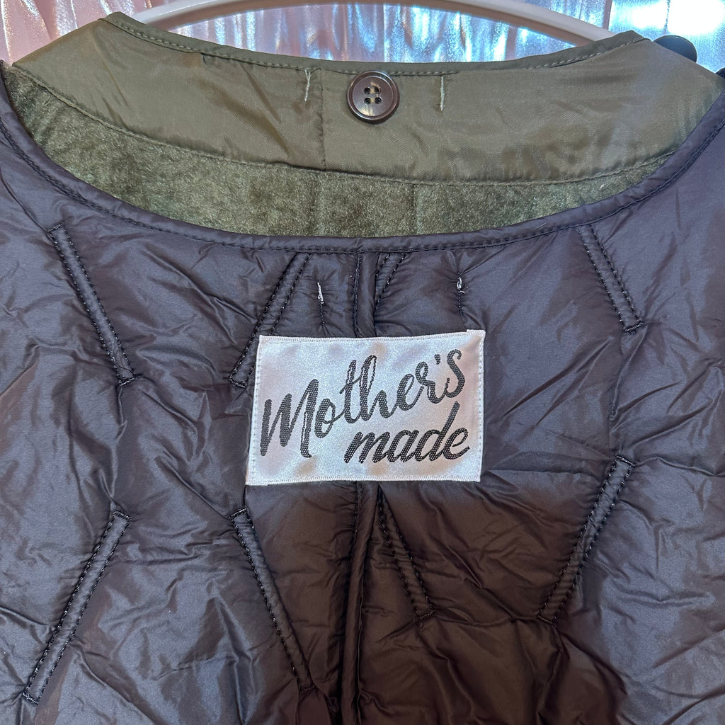 2ピースセットカーキアシンメトリーコート