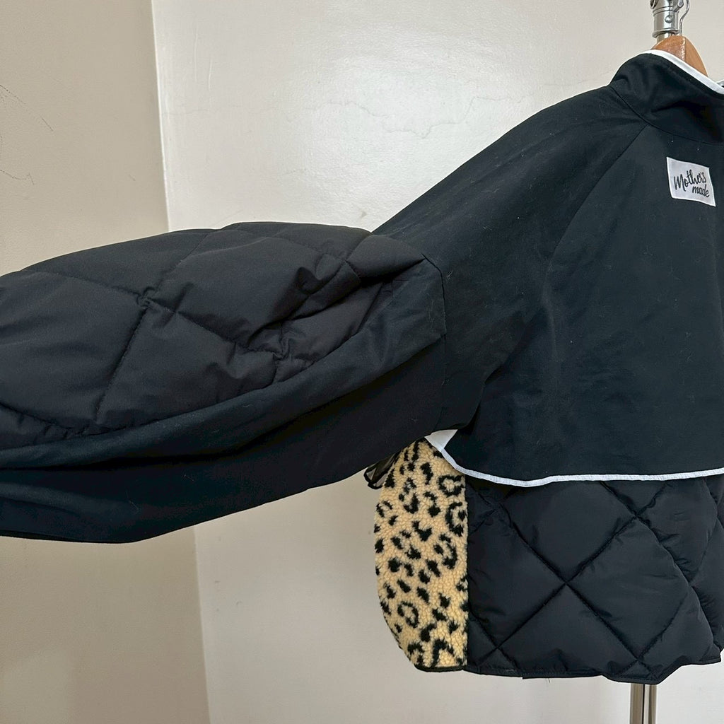 チャイナボタンチュール付きボレロジャケット 2点セット (黒)