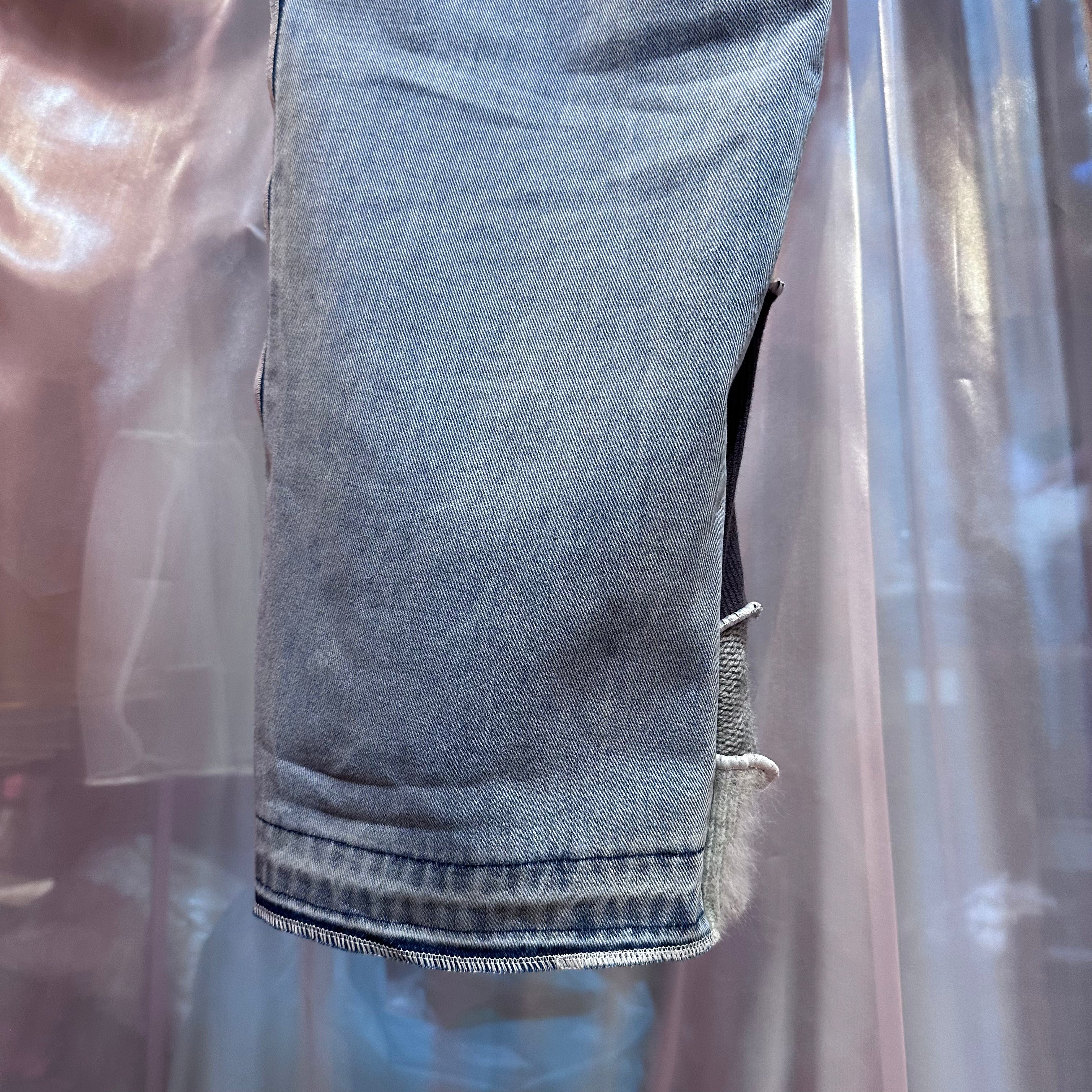 ニットパッチワークデニム