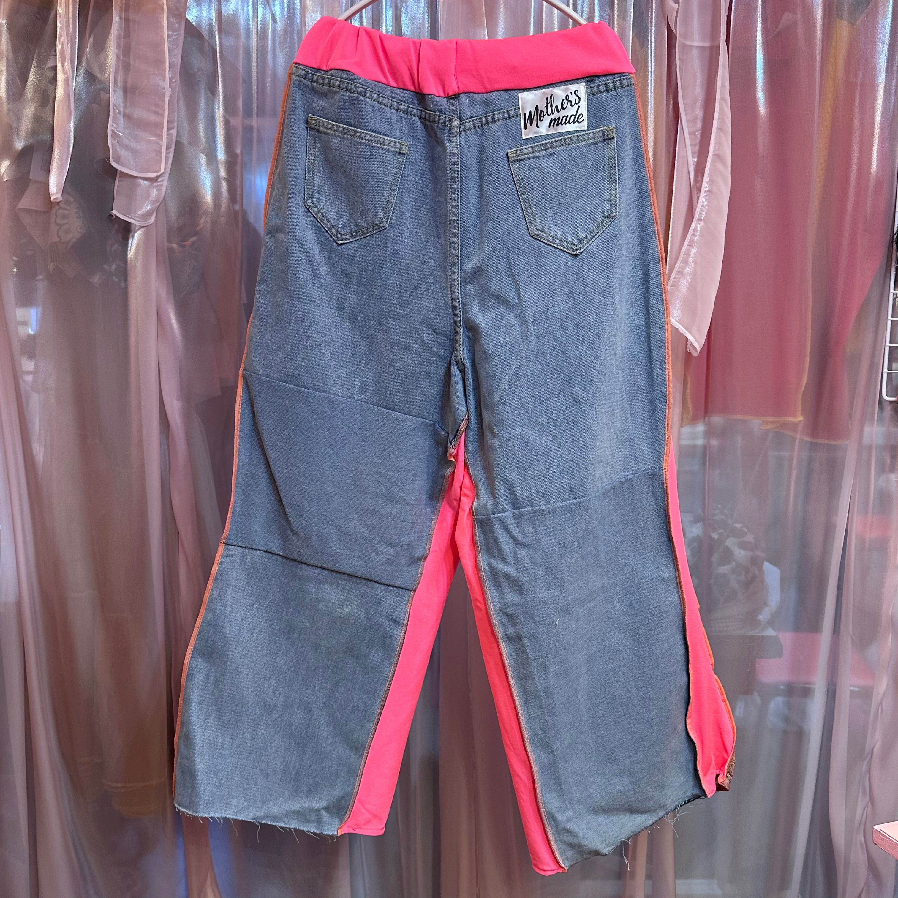 着物リメイクフリンジデニム