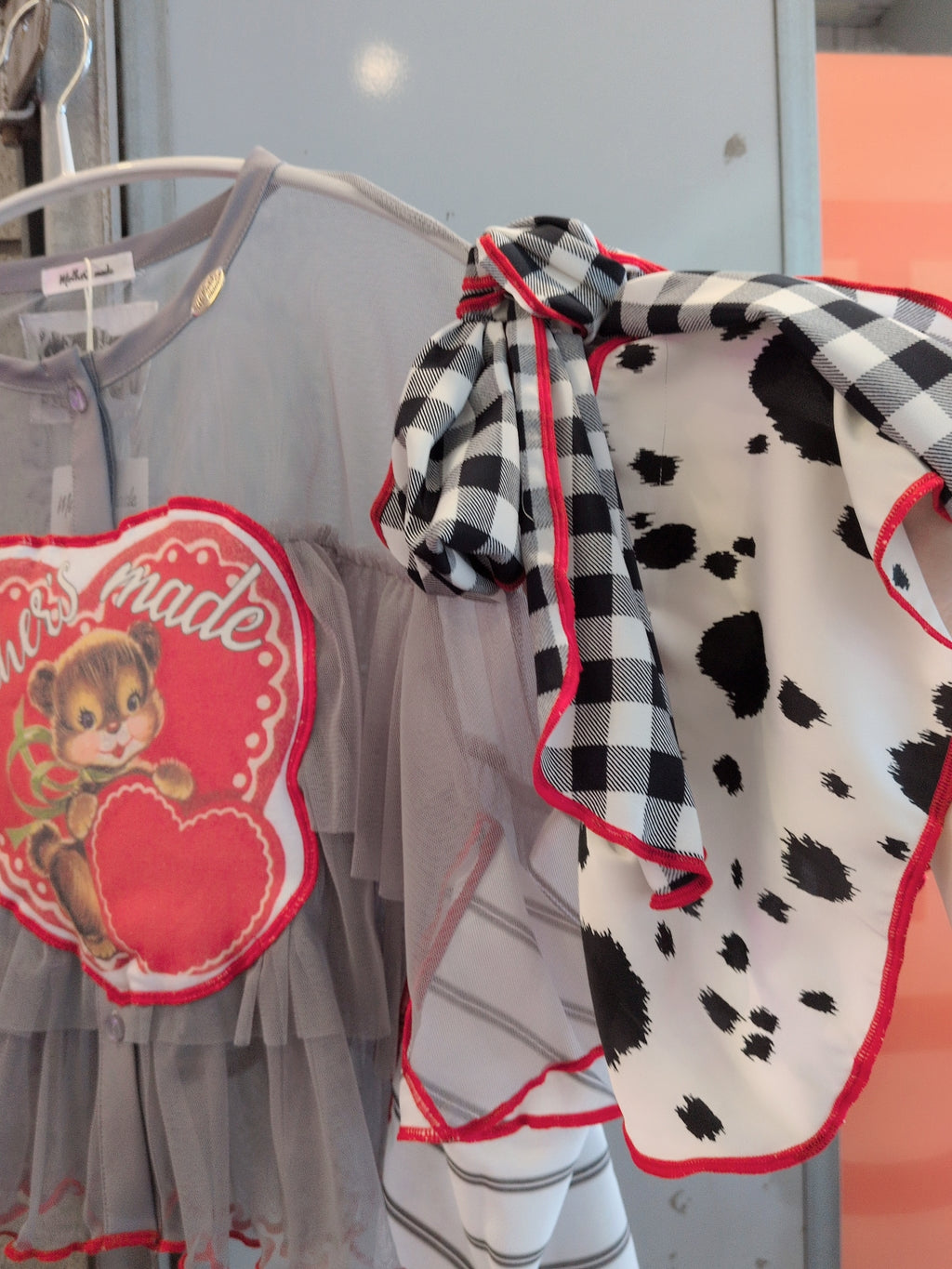 りすハート♡シフォントップス グレー