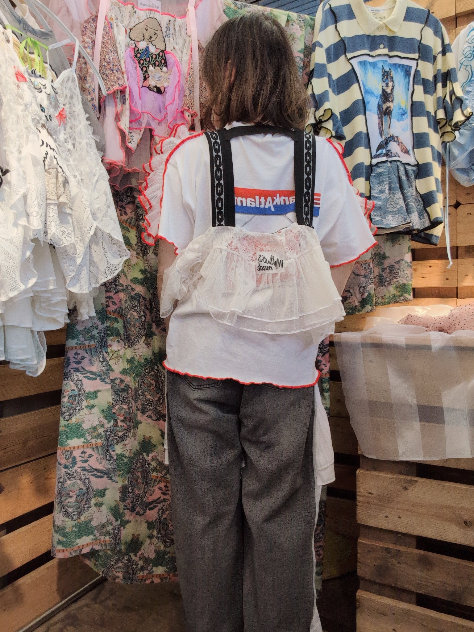 シフォンキャミソール 白